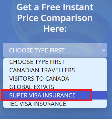 Super Visa Monthly Quote - Step 2 Super Visa Monthly Quote - Step 2