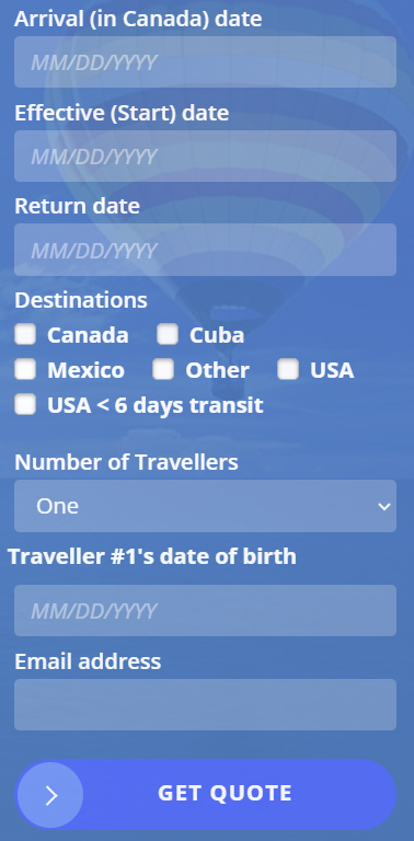 Super Visa monthly quote - step 4 Super Visa monthly quote - step 4
